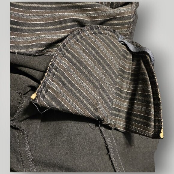 VTG Victoria Ashley Women's 5/6 Black Multi Striped Double-Breasted Blazer Jkt - Picture 12 of 16